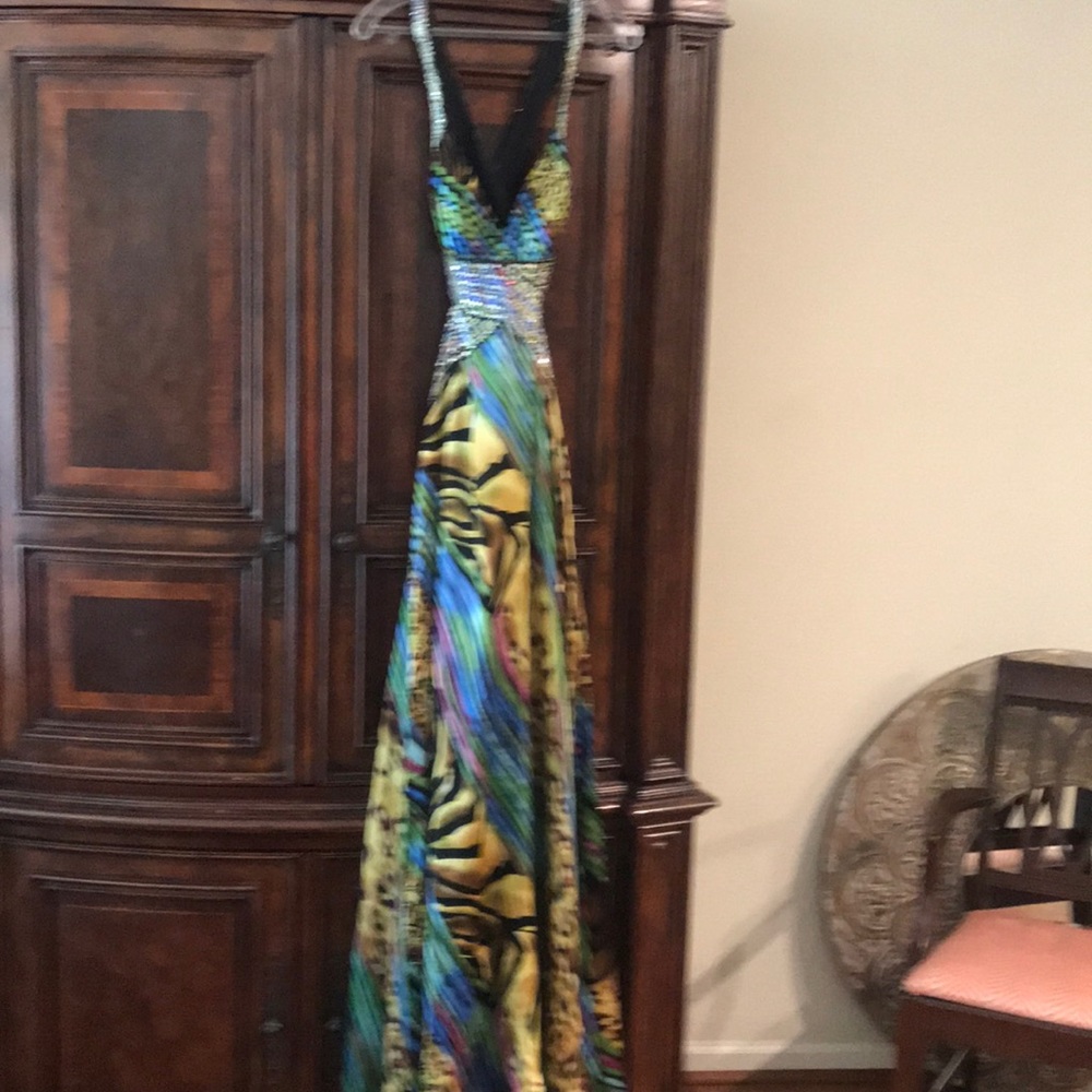 Cache 100% Silk Formal with beautiful beading